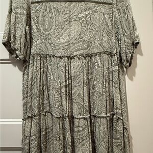 Knox Rose Green Paisley Dress